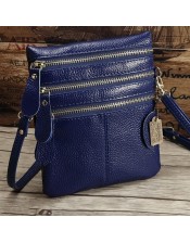 Blue Leather Crossbody Bags
