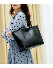   Classic Black Leather Totes