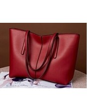 Classic Red Leather Totes