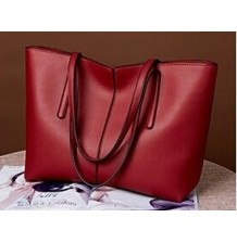Classic Red Leather Totes