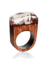 Wooden fantasy ring